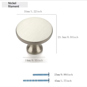 Ravinte 30 Pack 1-1/4 Inch Matte <strong>Black</strong> Zinc Solid Durable Round Cabinet <strong>Knobs</strong> &amp; <strong>Drawer</strong> Pulls for <strong>Modern</strong> Bathroom Cabinets - Product Image 4