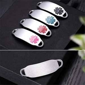 Aceon gelang batang ID medis Logo warna-warni kustom gelang modis <span class=keywords><strong>diabetes</strong></span> alergi darurat baja tahan karat Yiwu - Product Image 3