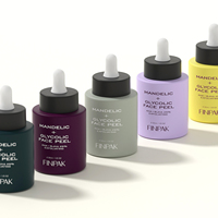 Flacon compte-gouttes en verre vide de 30 ml pour sérum, contenant de luxe pour soins de la peau, idéal pour l'emballage d'essences exfoliantes AHA BHA - Vente en gros