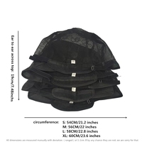 Bonnet ventilé personnalisé à marque privée, filet à cheveux en nylon réglable, bonnets de perruque en gros pour usage commercial