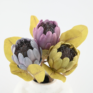 Protea Artificial de Seda de Alta Calidad, 54 cm, Estilo Seco, para Decoración de Interiores de Lujo, Bodas, Floristerías y Proyectos Hoteleros - Product Image 3