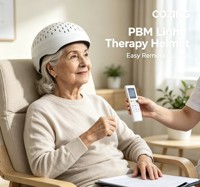 Casque de photobiomodulation pour soins aux personnes âgées, stimulation cérébrale par neurofeedback, utilisation clinique, ODM 810nm 1070nm