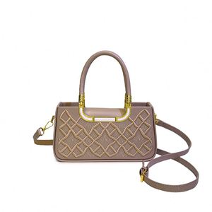 Fashionable Geometric Pattern Women's Casual Tote <b>Bag</b> with Anti-Theft Feature PU Material for Daily & Beach Use - Product Image 2