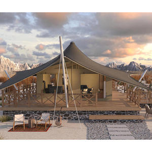 Offre Spéciale – Abri Safari Semi-Permanent de Luxe en Toile 600D, Imperméable et Ignifuge, Idéal pour le Glamping en Milieu Sauvage, Hôtels et Complexes Hôteliers - Product Image 1