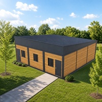 Aula Contenedor Prefabricada, Edificio Escolar Modular de 20 pies/40 pies, Casa de Aula Desmontable con Estructura de Acero para Educación Rural