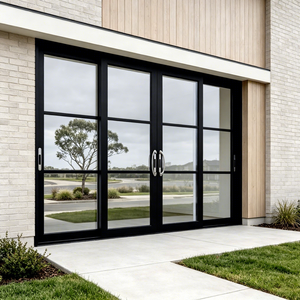 DEEZON Australia AS2047 Puertas Corredizas Exteriores de Vidrio Templado con Doble Acristalamiento y Rotura de Puente Térmico de Aluminio Moderno - Product Image 1