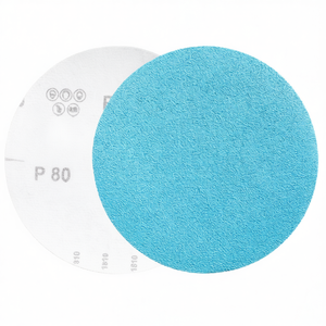 Disques de ponçage Velcro robustes P80 150 mm pour le polissage du bois et du métal - Product Image 2
