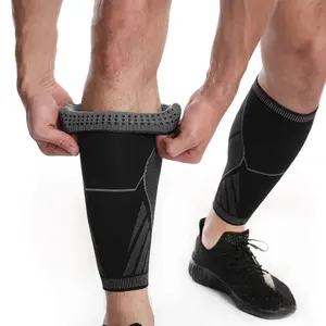 Protezione della stecca dello stinco del calzino della gamba del manicotto di compressione del polpaccio per il basket sportivo
