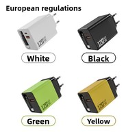 Chargeur GaN Super 120W de haute qualité avec adaptateur de charge rapide double port et prise EU US UK, chargeur rapide GaN pour téléphone