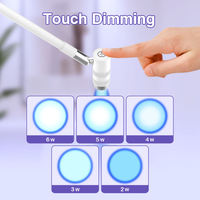 Lampe UV 2-en-1 pour cils avec pédale, base rotative et pince de fixation pour bureau – Séchoir professionnel à lumière UV pour colle à cils et gel à ongles