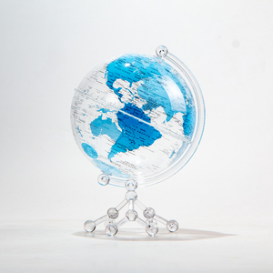 Wellfun Decor Earth Stand con juguetes plástico decorativo 6 pulgadas <span class=keywords><strong>mundo</strong></span> al <span class=keywords><strong>revés</strong></span> Enovelty regalos globo tierra globo decoración globo - Product Image 5