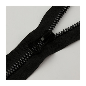 <span class=keywords><strong>Fermeture</strong></span> éclair noire à dents grossières en résine pour veste matelassée, <span class=keywords><strong>fermeture</strong></span> éclair de poche pour vêtements - Product Image 6