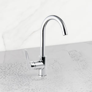 Mélangeur de lavabo à levier unique chromé série 4 Outil de tournage de qualité supérieure - Product Image 3