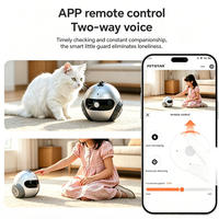 Jouet robot intelligent IA pour animaux de compagnie en gros avec évitement automatique d'obstacles, mouvement autonome et jeu interactif pour l'exercice des chats et des chiens