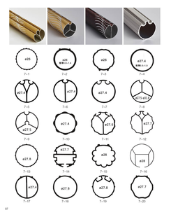 Rail de rideau <span class=keywords><strong>double</strong></span> en alliage d'aluminium couleur personnalisée, nouveau design, accessoires complets pour fenêtre domestique, <span class=keywords><strong>tringle</strong></span> à rideau - Product Image 5