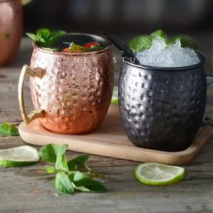 Juego de Tazas de Cóctel Moscow Mule de Acero Inoxidable Ecológicas de Alta Calidad Bright Day, 550 ml, para Bares y Clubes, Venta al Por Mayor - Product Image 3