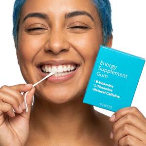 Goma de Mascar OEM ODM con Vitaminas y Energía para Antes del Ejercicio, Sin Azúcar, Sabor Menta Refrescante, Cafeína Natural, Vitaminas B, L-Teanina y Menta - Product Image 5