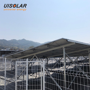 Clôture en treillis métallique galvanisé <span class=keywords><strong>à</strong></span> chaud anti-corrosion UISOLAR, revêtu de PVC, pour différents types de terrains, système de clôture photovoltaïque solaire - Product Image 5