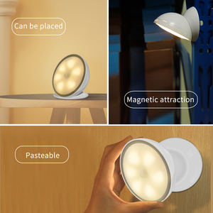 Заводская вращающаяся на 360 градусов умная Ночная лампа с датчиком движения, перезаряжаемая Магнитная маленькая мягкая Светодиодная лампа для кухни, туалета, дома для детей - Product Image 6