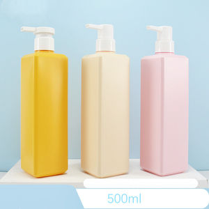 300ml 500ml HDPE Shampooing Conditionneur Bouteilles De Luxe Carré Rose <span class=keywords><strong>Gel</strong></span> <span class=keywords><strong>Douche</strong></span> Bouteille Avec Pompe Blanche 250 ml Lotion Distributeur Bouteille - Product Image 2