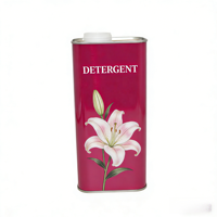 Bidon en métal de 1L avec doublure intérieure en HDPE, vide, pour emballage d'agent nettoyant ou de détergent