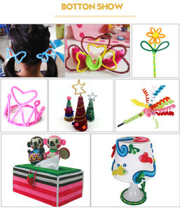 ชุดงานฝีมือ DIY สำหรับเด็ก ประกอบด้วยท่อเชนิลล์ราคาประหยัด พร้อมตาตุ๊กตาและพู่ห้อย สำหรับการศึกษาและความบันเทิง - Product Image 4