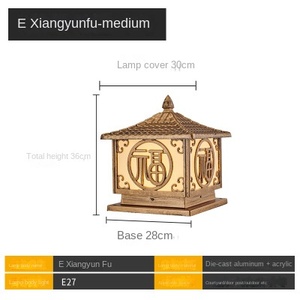 Lampe de pelouse extérieure imperméable IP65 Square Garden Led Solar Gate Post Pillar Light - Product Image 5
