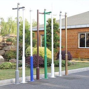 Poste de monitorización de acero inoxidable para exteriores, soporte para instalación de cámaras de seguridad - Product Image 2