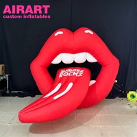 Ballon à lèvres pour les vacances d'été ballon à langue gonflable pour la décoration de fête de nuit en club