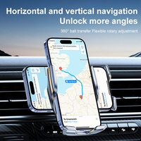 Support de téléphone magnétique sans fil 15W de haute qualité pour voiture, avec fixation automatique QC3.0 et faible MOQ