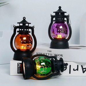 New Halloween Decoration Retro LED Lamp Halloween Hanging Ornaments Light Creative Pumpkin Witch <b>Small</b> Oil Lamp <b>Lantern</b> - Product Image 2