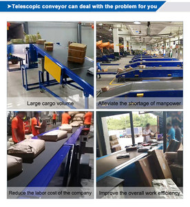 Pakketladen En Lossen Draagbare Telescooptransportband Voor Vrachtwagens En Inkomende Uitgaande Aanhangwagens - Product Image 5