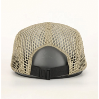 Chapeau de camp en nylon à séchage rapide 5 panneaux avec logo imprimé personnalisé, Casquette de course à pied légère et imperméable pour l'extérieur