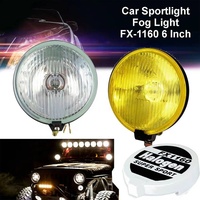 HST-26002 1PC Offroad Round 12V FX1155 Jaune Blanc H3 55w Halogène Super Sport Lumière antibrouillard pour Jeep SUV Camion Remorque