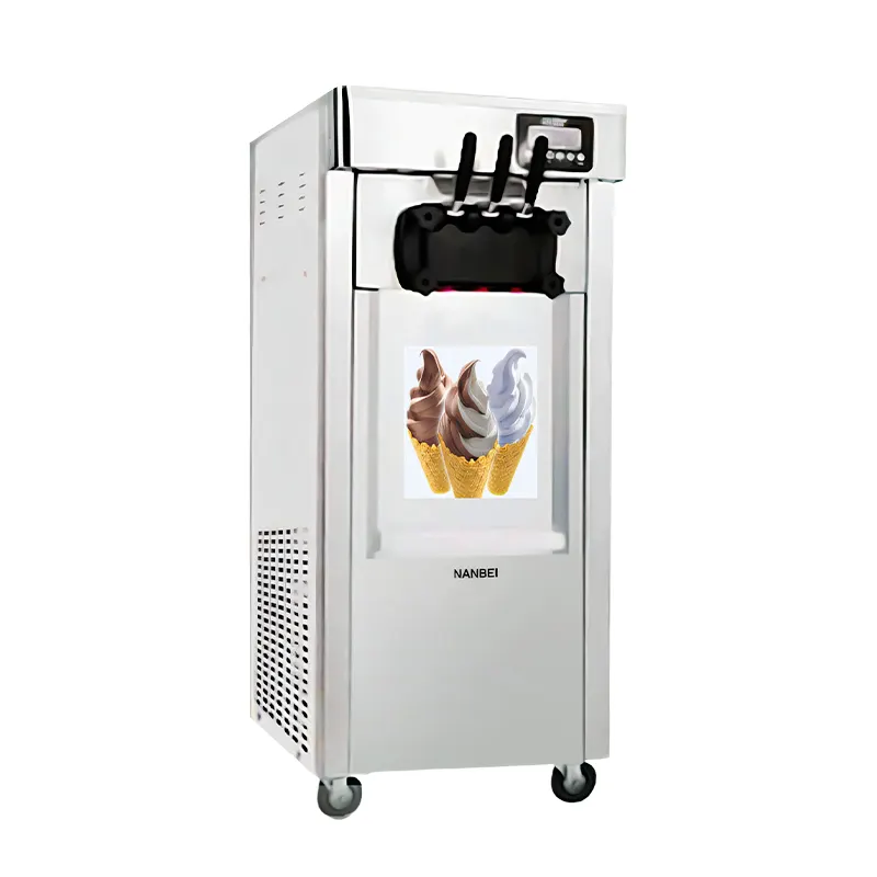 Tay 3 lezzet satış mcdonald's yumuşak hizmet dondurma makinesi ticari