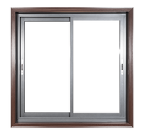 Neuheiten Weißer Rahmen UPVC Schiebefenster aus gehärtetem Glas Doppel glas 10 Fuß Erker für Wohnzimmer