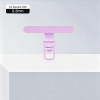 Plaque de connexion universelle en alliage d'aluminium multi-couleurs, rotative en T, étanche, avec boucle et languette d'insertion pour sangle de téléphone intelligent