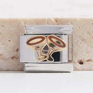 Italian Modular <b>Bracelet</b> Stainless Steel <b>Charm</b> <b>Beads</b> Heart Butterfly Food Bell Flower Cartoon Gift for Women Men Unisex - Product Image 3