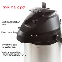 Pot isolé sous vide à double couche en acier inoxydable Type de presse à fiole sous vide Airpot