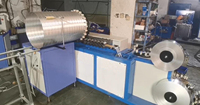 Machine de fabrication de tuyaux d'échappement en feuille d'aluminium Machine de formage de conduits d'échappement Machine d'enroulement de conduits d'air en feuille d'aluminium