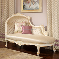 Lit européen de luxe en bois massif sculpté à la main avec tête de lit capitonnée, design royal élégant, taille king, meubles de chambre principale
