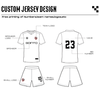 Maillot de football personnalisé GOINTO, maillot d'équipe de football original, t-shirt en polyester, maillot de football imprimé, respirant