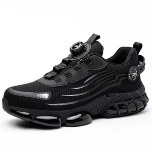 Chaussures de sécurité industrielles légères unisexes pour l'été, anti-écrasement, anti-perforation, embout en acier, résistantes à l'usure, chaussures de travail - Product Image 1