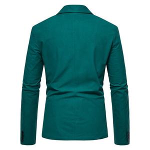 Mens White Suede Blazers Single Button Business Suit <strong>Jacket</strong> England Wrinkle Free Sport Coat American Apparel - Product Image 4