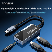 Adaptador de amplificador de oído de Audio de música Digital DAC de tipo C a 3,5mm, convertidor de carga rápida multifuncional PD 60W, concentrador de 32 bits/384Khz