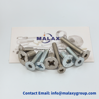 Malaxy disesuaikan baja tahan karat M1.6 M2 M2.5 M3 CM ultra-tipis Phillips kepala datar sekrup mesin Laptop