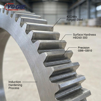 Engrenage segmenté sur mesure, fabrication directe usine, grand module, robuste, usinage CNC, assemblage OEM, engrenage droit pour four rotatif, ISO9001