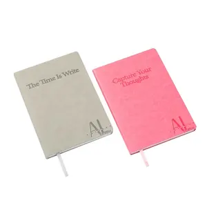Di lusso di Business Personalizzato Molle della copertura A5 Notepad in pelle Su Misura logo in rilievo DELL'UNITÀ di elaborazione notebook