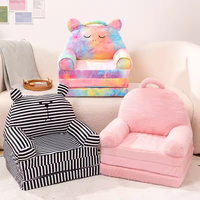Autres articles pour bébés : Housse de canapé-lit pliable en peluche pour enfants, sans rembourrage, motif ours, ensemble de meubles modulaires pour chambre, mini chaise-coussin pour enfant, housse de canapé pour bébé