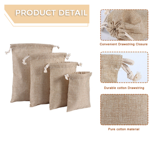 Bolsa de Algodón y Lino Personalizada con Cordón para Regalos, Almacenamiento de Pelucas, Joyería de Lujo, Cosméticos, Bolsa Protectora Promocional - Product Image 4